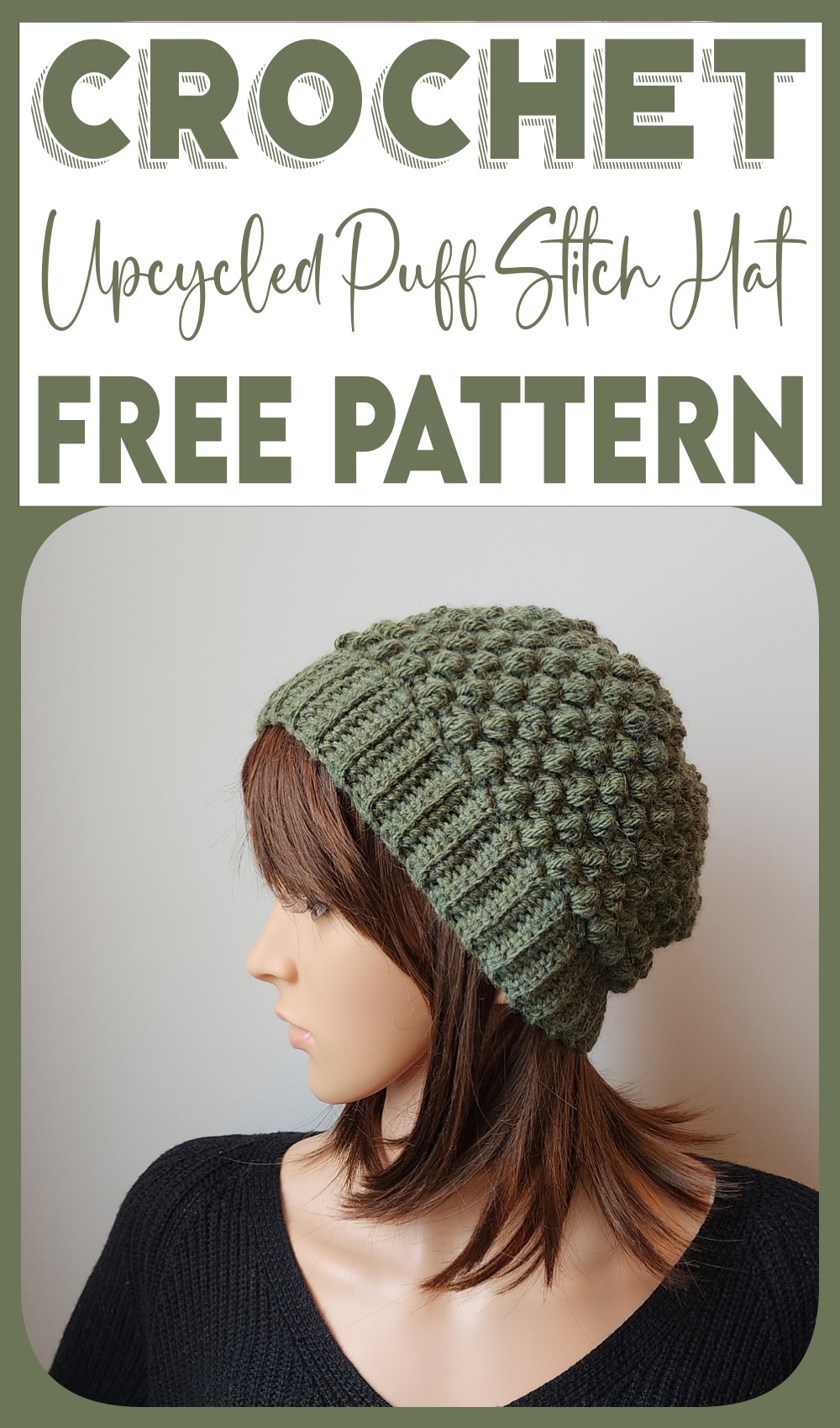 Upcycled Puff Stitch Hat