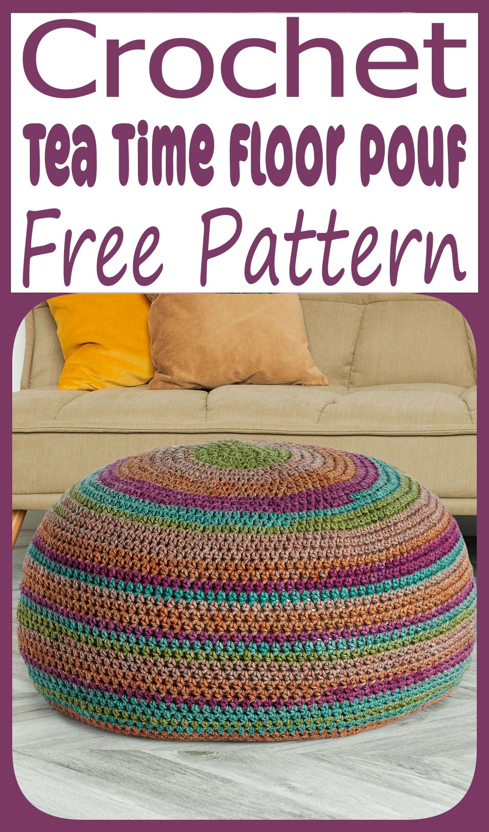 Tea Time Floor Pouf