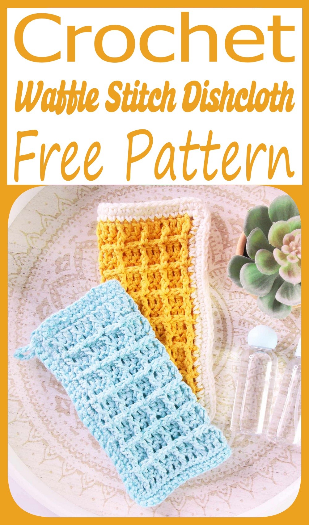 Waffle Stitch Dishcloth