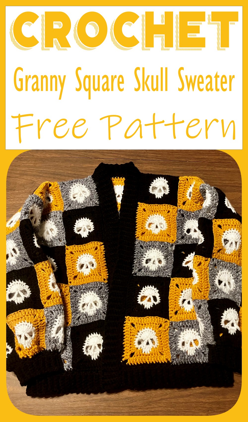 Granny Square Skull Sweater