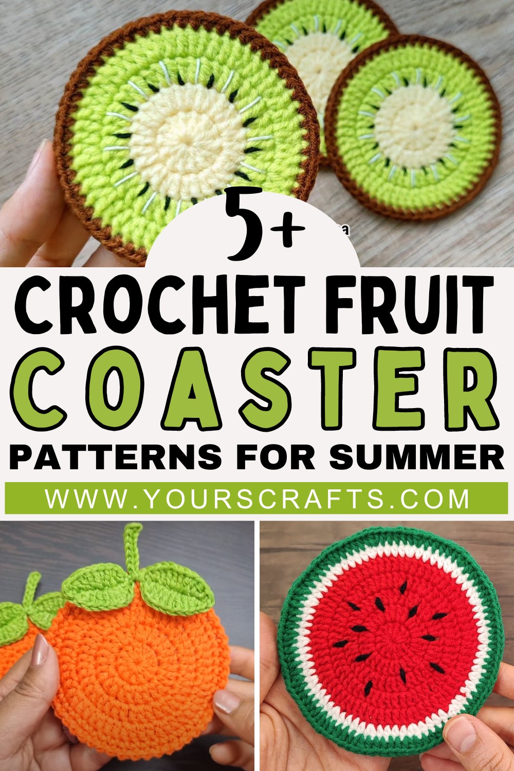 CROCHET FRUIT COASTER PATTERNS