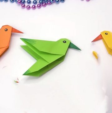 Origami Hummingbird Craft