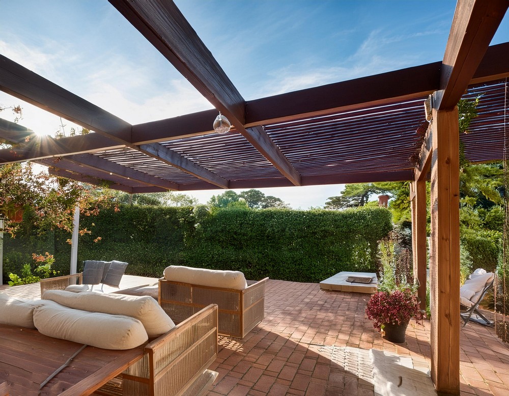 Rustic Draped Pergola