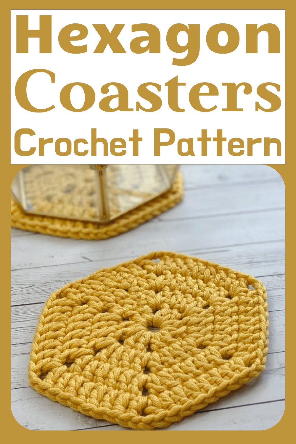 Crochet a Hexagon Coaster