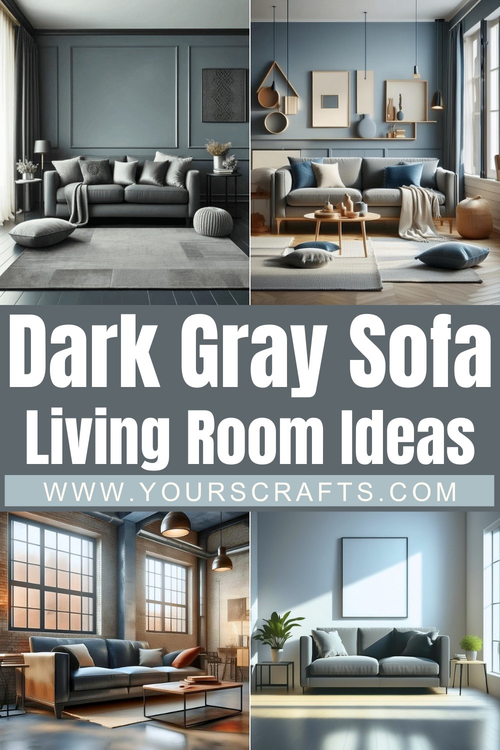 Dark Gray Sofa Living Room Ideas