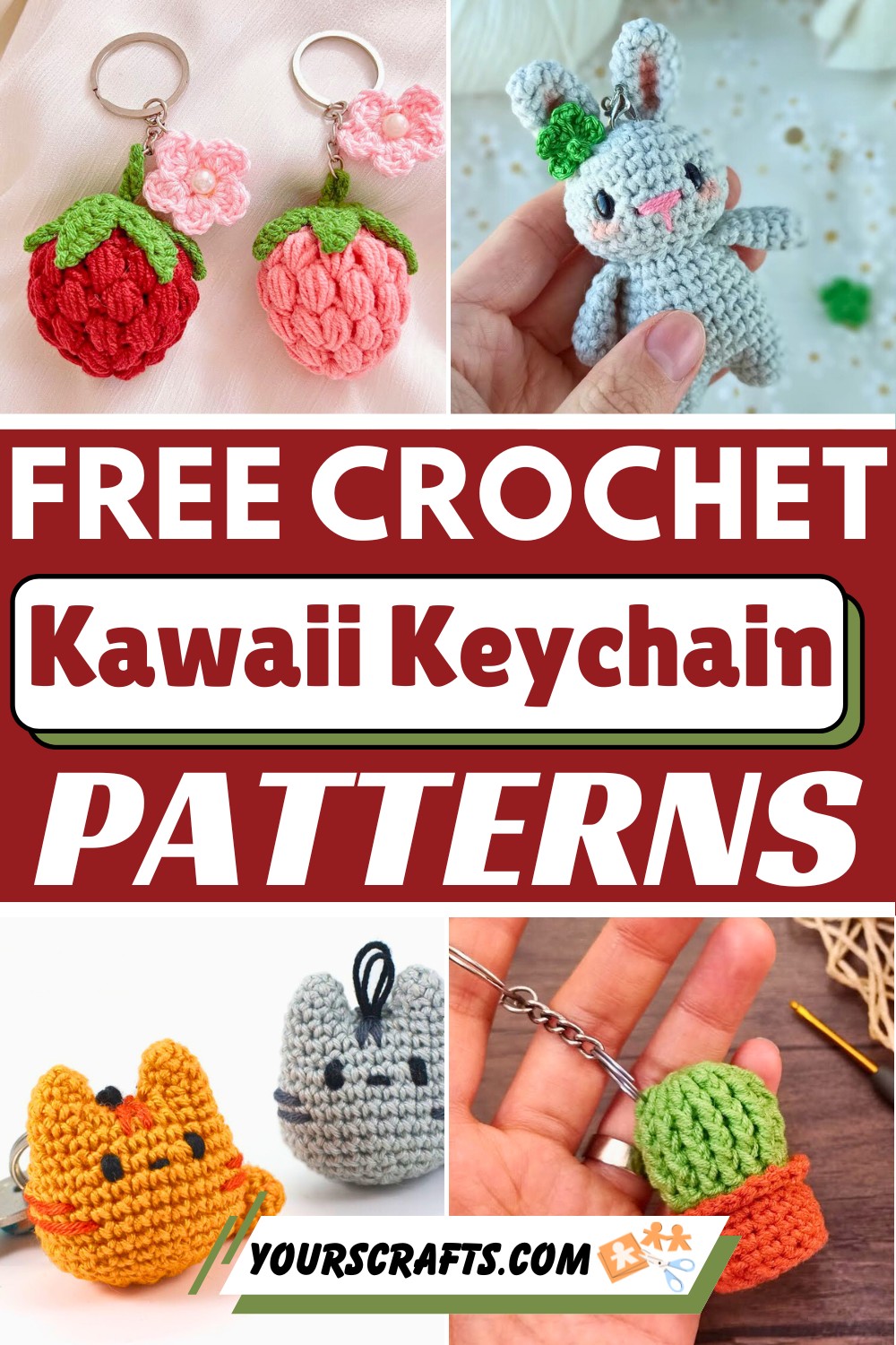 Crochet Kawaii Keychain Patterns